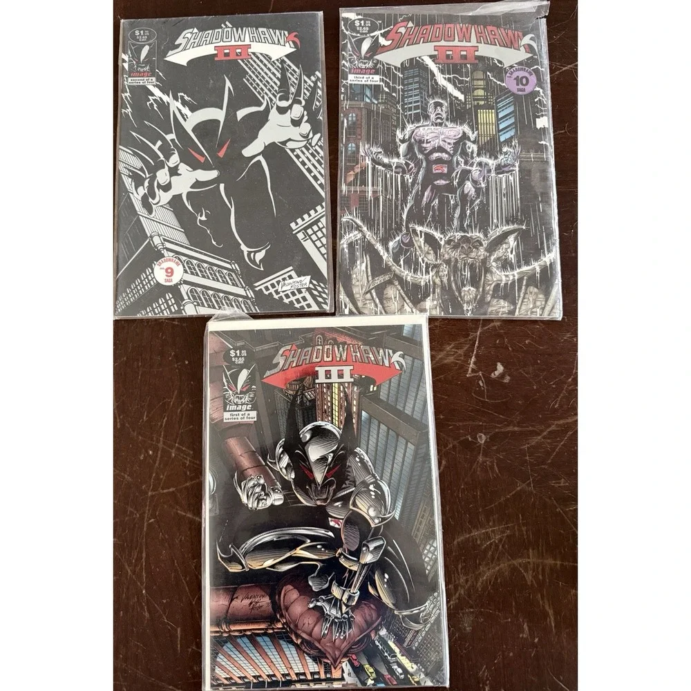 Shadowhawk III # 1 2 & 3 1994 Image Comic Series by JIM VALENTINO